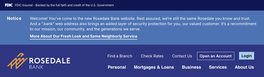 Rosedale Federal Savings and Loan Association